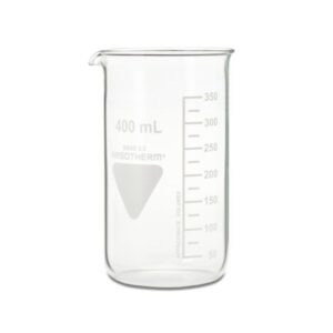 Scherf Beakers 400ml High Form Boro 3.3 with Division and Spout, Pack of 10