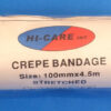 Bandage Crepe – 100mm Hi-care 4,5m Stretched