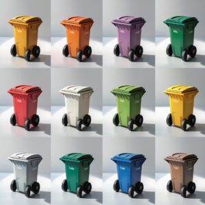 Violet 770 liter wheelie bin