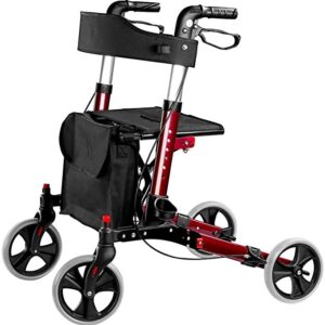 Rollator Supreme 4 wheel with bag – Aluminum Lite