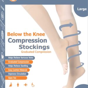 Compression Stockings Below the Knee Class 2 Orange – XXL