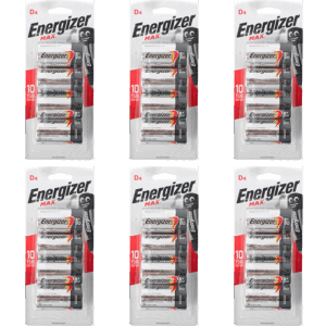 Energizer Max D – 4 Pack Batteries