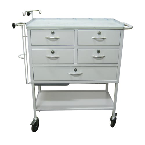 Mobile Emergency Trolley _ Epoxy Powder Coated Throughout