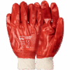 Red PVC Knit Wrist Glove