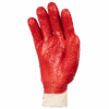 Red PVC Knit Wrist Terry Palm Glove