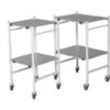 INSTRUMENT TROLLEY LARGE (2 stainless steel shelves) SC-C10