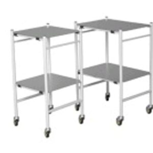 INSTRUMENT TROLLEY SMALL (2 stainless steel shelves) SC-C10