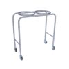Mobile Double Bowl Stand _ Stainless Steel Construction