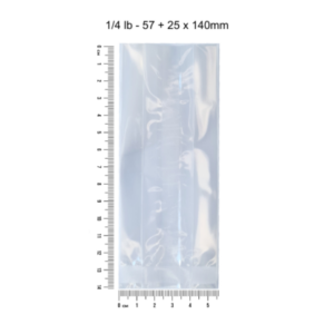 Cellophane Packets (100 units)(1/4lb 57 + 140mm 30mic)