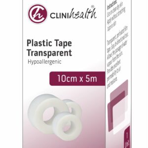 Plastic Tape Transparent 10cm x 5m – Singles