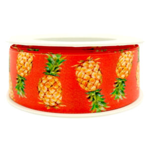 Ribbon – Tropical Flamingo/Pine 38mm x 15m