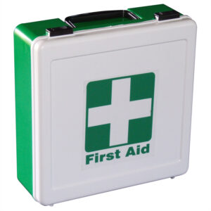 Plastic First Aid box – unstocked