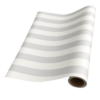Silver Stripe on Pearl Giftwrap (5m x 50cm)