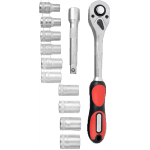 Socket & Ratchet Set – 12Pce