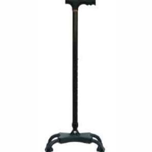 Walking Stick Quadripod Extra Length Black