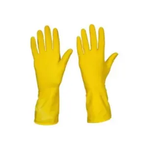 Rubber Yellow Household Gloves