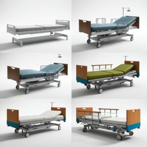 Hospital medical exam beds