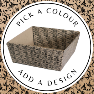 Design Hamper Tray (Standard) – Brown Kraft 210 x 210 x 95mm