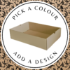 Design Hamper Tray (L) – Brown Kraft 350 x 240 x 90mm