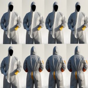 Unigloves Clip Hoods – White Non-Woven Fabric, 52 cm Diameter, Gathered (Pack of 1000)​