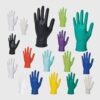 Unigloves Nitrile Gloves Size M 7-8 "FORMAT", White, Non-Sterile, Powder-Free, Beaded Cuff, Pack of 100
