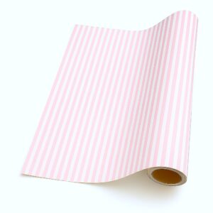 Thin Stripe – Pink & White (5m x 50cm)