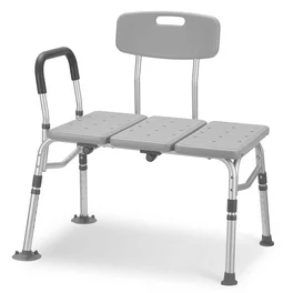 Shower Chair Bench with One Side Handle and Backrest