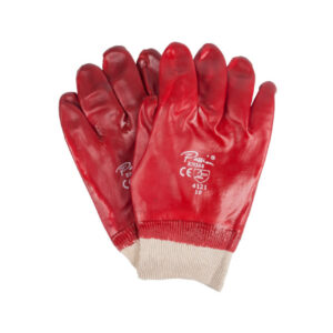 Glove Pvc Knitted Wrist