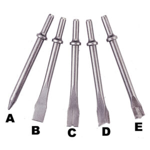 Ja3945H Long Chisel (Hex) For Air Hammer Set 5Pcs