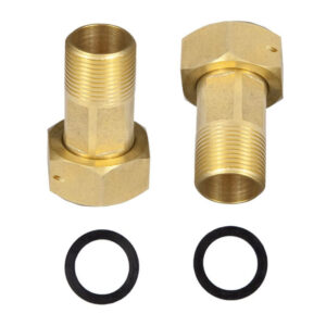 Water Meter Tail Pce Set 22Mm + Nut & Washer (Br)