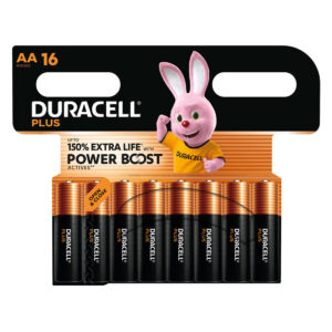 Duracell Battery Plus Alkaline Aa 16 Pack
